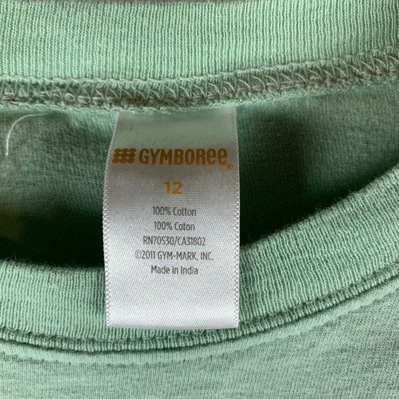 Gymboree T-Shirt Boys 12 Green Atlantic Blue Marlin Fish Crew Short Sleeve 6482 - Picture 2 of 6